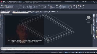 3D Gable Roof House Model Tutorial in AutoCAD  Part 02 [upl. by Glanti407]