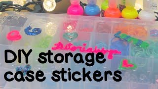 How to Make Rainbow Loom Storage Case 3D Stickers [upl. by Albertine]