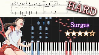 Surges  Orangestar feat Kase amp Ruwan  Hard Piano Tutorial  Sheets [upl. by Zebulen17]