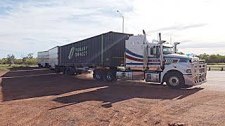 MORE Massive road trains at roadhouses in outback Australia [upl. by Dermott]