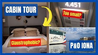 PampO IONA  FULL INSIDE CABIN TOUR  CHEAPEST CABIN ON THE SHIP [upl. by Airdnua]