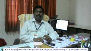 Dr P V NaganjaneyuluPrincipalM V R College of Engineering amp TechnologyParitala [upl. by Eeliak]