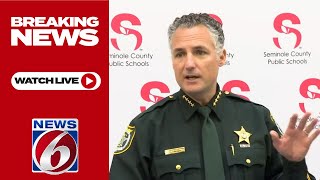 WATCH LIVE Seminole County sheriff announcing arrests in homicide case [upl. by Ob]