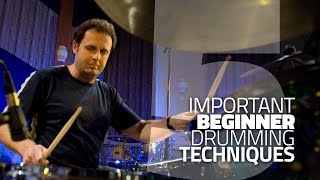 5 Beginner Drumming Techniques with Mike Michalkow [upl. by Learrsi]