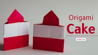 How to Make Origami Cake [upl. by Leahcimnoj]