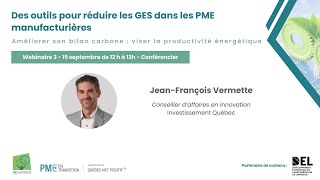 Webinaire quotAméliorer son bilan carbone  viser la productivité énergétiquequot [upl. by Enyahc]