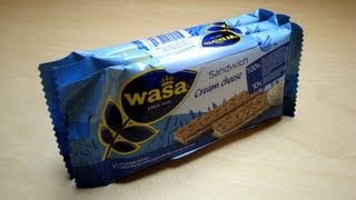 Wasa Crispbread Sandwich Cream Cheese [upl. by Alsworth]