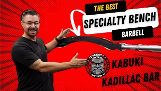 The Best Specialty Bench Barbell EVER  Kabuki Kadillac Bar Full Demo  Strongman Garage Gym Review [upl. by Leva]