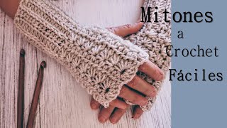 Mitones o guantes a crochet sin dedos ¡Fáciles rápidos y paso a paso [upl. by Childs96]