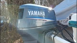 Changing the Lower Unit Oil on a Yamaha 115 hp 2 Stroke Outboard in 8 Minutes [upl. by Prosser969]