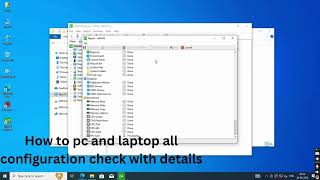 How to pc and laptop all configuration check with details [upl. by Gawen]