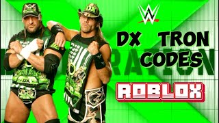 ROBLOX WWE 2K22 DGENERATION X Tron Codes [upl. by Ecidnarb]