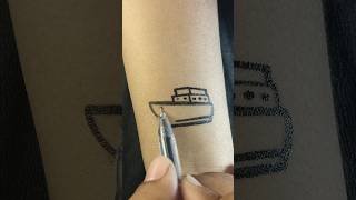 Boat 🚢🚢 tattoo tattoo shortvideo art viralvideo viralshort shorts shortvideo trending [upl. by Blackburn]