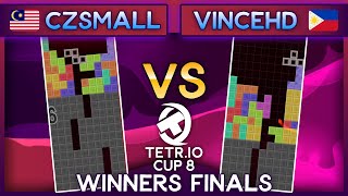 TETRIO Cup 8  CZSmall Vs VinceHD  Winners Finals [upl. by Dell]