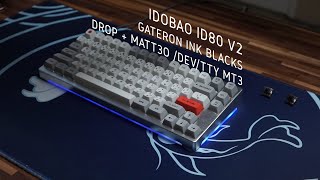 IDOBAO ID80 V2 with Gateron Ink Black Switches Typing Sounds ASMR [upl. by Derfnam]