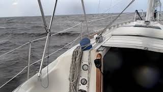 Sailing  Neuse RiverPamlico Storm Front Aug2013 [upl. by Aromat]