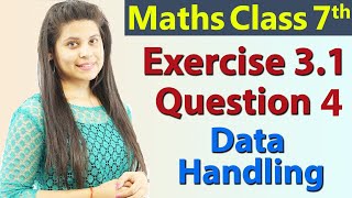 Q 4 Ex 31  Data Handling  Chapter 3  Maths Class 7th  NCERT [upl. by French605]