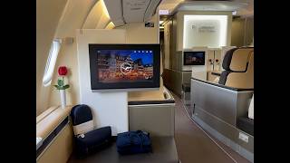 20240720 Trip Report Lufthansa First Class Boston to Frankfurt BOSFRA A340600 A346 DAIHY [upl. by Colt252]