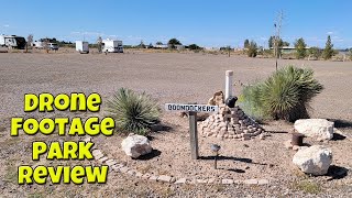 Aerial Footage Low Hi RV Ranch a Passport America Park in Deming New Mexico [upl. by Orlanta]