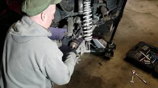 Greasing a rear wheel bearing rzr 900s [upl. by Bekelja]