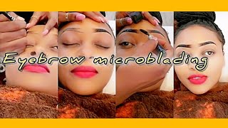 EYEBROW MICROBLADING TUTORIAL [upl. by Dirk]