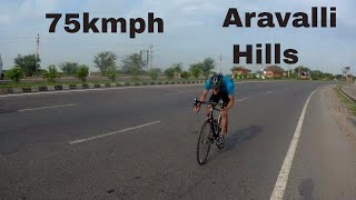 Morning Ride  Aravalli Hills 75kmph Descent [upl. by Ibot762]