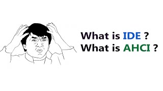 What is IDE and AHCI   Explained  HINDI [upl. by Namad956]