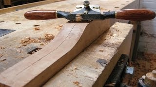 Using a spokeshave  The Funeral Chair part three [upl. by Ahsiryt]