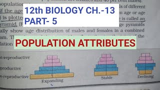 Class 12 biology chapter 13part 5Population attributesStudy with Farru [upl. by Sutphin353]