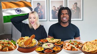 TRYING INDIAN FOOD FOR THE FIRST TIME [upl. by Ynohtn131]