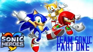 Sonic Heroes  Team Sonic Playthrough  Part 1  Seaside Hill Zone Commentary [upl. by Yeltneb]