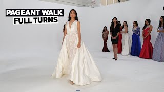 Pageant Runway Walk  How To Do Full Turns At Your Beauty Pageant  Tips And Training [upl. by Rhoda]