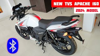 New 2024 Tvs Apache RTR 160 2v smart x connect  tvs apache rtr 160 2v 2024  apache 160 2024 model [upl. by Brawner]