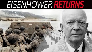 EISENHOWER  His Emotional Return To The DDay Beaches  WW2 Normandy [upl. by Atinnek]