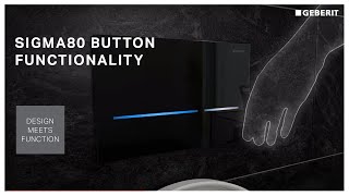 Geberit Sigma80 touchless inwall concealed cistern button functionality [upl. by Aromat]