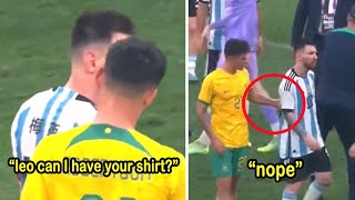 Messi ignored Alex Robertson because he was not worthy of the shirt [upl. by Aniratac]