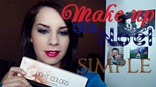 Tutoriel maquillage de NOël n° 2 avec la Light Color  dupe Naked 2 [upl. by Elitnahc109]