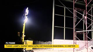 WOW produk inovatif sekali lampu stadion tapi portable  FIRMAN Diesel Light Tower FLT5000 [upl. by Ecirtael]