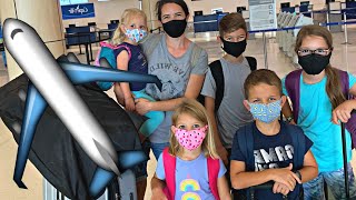 Solo Flight with 5 Kids Amidst a Pandemic Our Familys Adventure [upl. by Nothgierc]