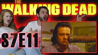 REACTION Walking Dead Season 7 Episode 11  Hostiles and Calamities [upl. by Anorahs104]