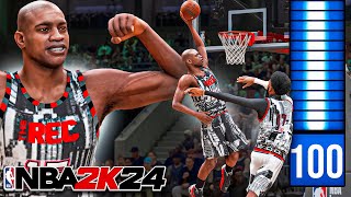 The POWER of HOF POSTERIZER  100 DRIVING DUNK on NBA 2K24 [upl. by Fabe189]