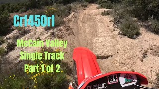 Crf450rl  Part 1 of 2 Fun McCain Valley Trail singletrack dualsportmotorcycle [upl. by Bale]