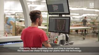 Lectra Versalis® Automotive leather cutting solution – Mario Levi customer story [upl. by Ettener]