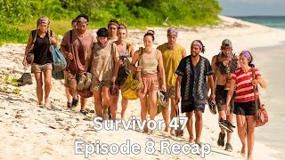 Survivor 47 Episode 8 Recap  A strong contender goes home [upl. by Nylauqcaj5]