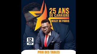 Célébration des 25 ans de carrière de Willy De Paris [upl. by Lacim]