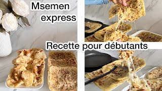 Msemen recette inratable  crêpes feuilletées farcies [upl. by Sonni]