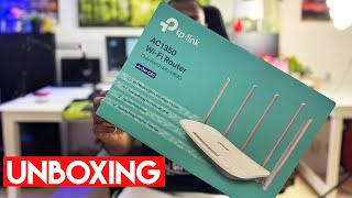 TPLink AC1350 WiFi Router Unboxing [upl. by Jemine]