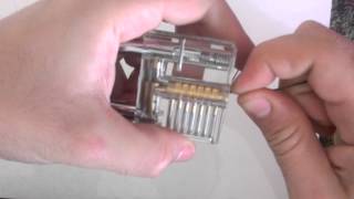 Lockpick practice lock and jiggler keys [upl. by Zelig354]