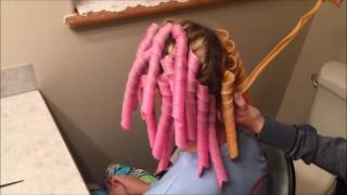 Spiral Hair Curlers Tutorial  Tangled Trends [upl. by Anerroc775]