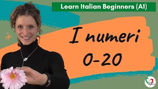 16 Learn Italian Beginners A1 Numbers 020 [upl. by Noicpesnoc973]